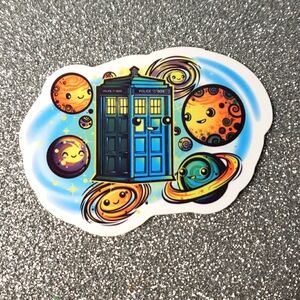 10/$10 DR. WHO Tardis waterproof sticker TV Show
